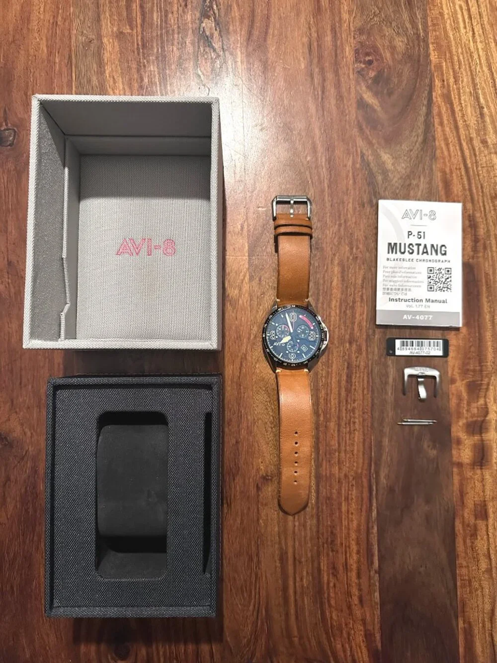AVI-8, P-51 Mustang Blakeslee, Men's Chronograph Watch, AV-4077
